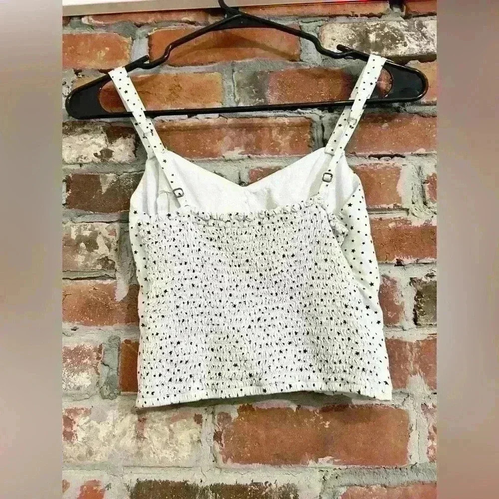 Abercrombie & Fitch Star Smocked Crop Top Sizs XS - Picture 5 of 7